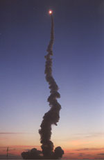 30 seconds after liftoff (Art Shotwell photo)